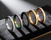 Gold Fidget Ring, Calming Gift for Women — photo 1