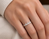 Triangle Zirconia Tactile Fidget Ring for Women — photo 5
