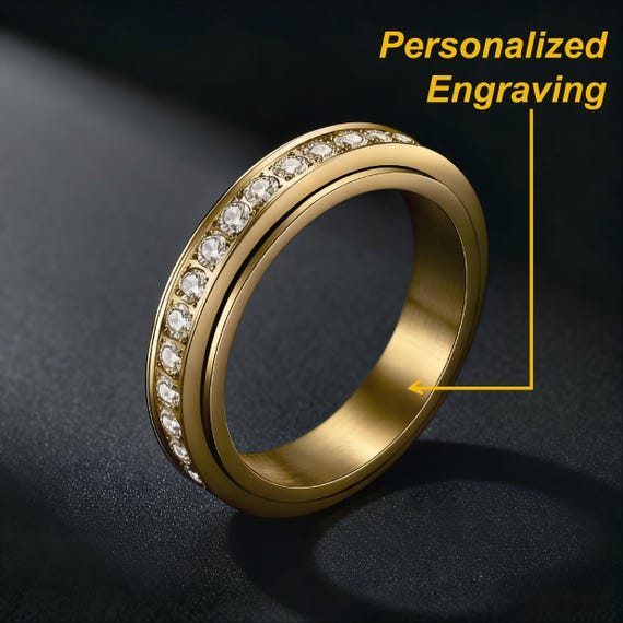 Gold Spinner Ring Women