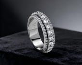 Iced Out Spin Wedding Band — photo 4