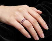 October Birthstone Spinner Ring Women — photo 10