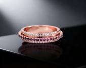 Sterling Silver Spinner Wedding Ring — photo 6