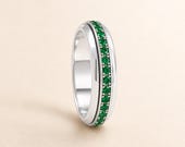 Emerald Spinner Ring — photo 5