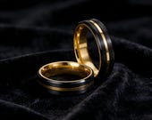Black Gold Spinner Ring Men — photo 3