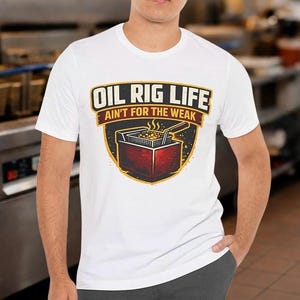 Rolig skämt om oljerigg | Skämt om fritös | Humor om köksarbetare | Kockskock | Rolig restaurangarbetsskjorta