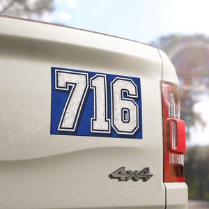716 Car Magnet | Buffalo Area Code Magnet | Western New York Car Magnet | 716 Gift | WNY Vehicle Magnet