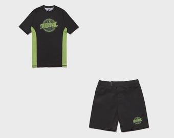 Shoyoroll 95 Competitor Rash Guard and Shorts BJJ No-Gi Training Set, Rolling in Style