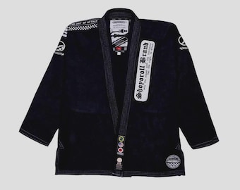 Shoyoroll Lotto n. 37: Uniforme da grappling Human Chess nera per jiu-jitsu con borsa