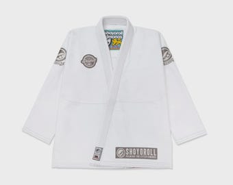 Shoyoroll Atlas Competitor Kimono da jiu-jitsu bianco con borsa