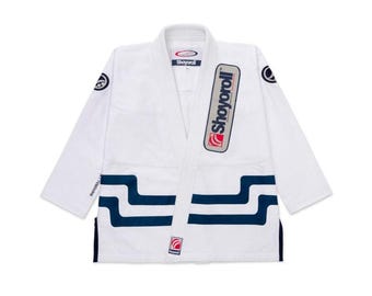Uniforme da grappling Shoyoroll JC bianca per jiu-jitsu con borsa