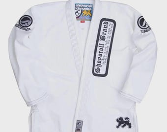 Shoyoroll Batch #55: Ranked Classic White Bjj Gi Grappling Uniform with Bag