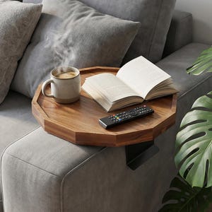 Mothers Day,Housewarming gift, gift for home,Custom Wood Sofa Table,Unique Sofa Side Table, Small Tea Table Couch Tray, Mobile Coffee Table