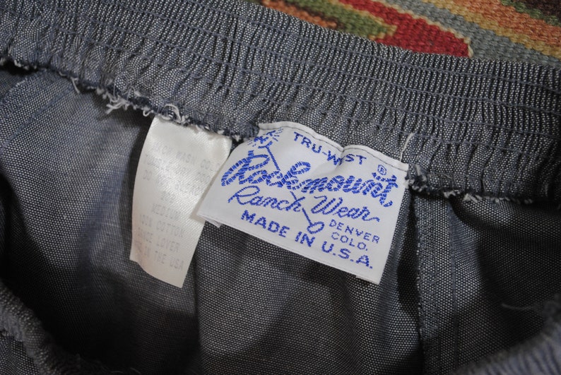 Rockmont Ranchwear cowgirl skirt full circle country western rockabilly swing skirt eyelet lace pearl button detail NWT