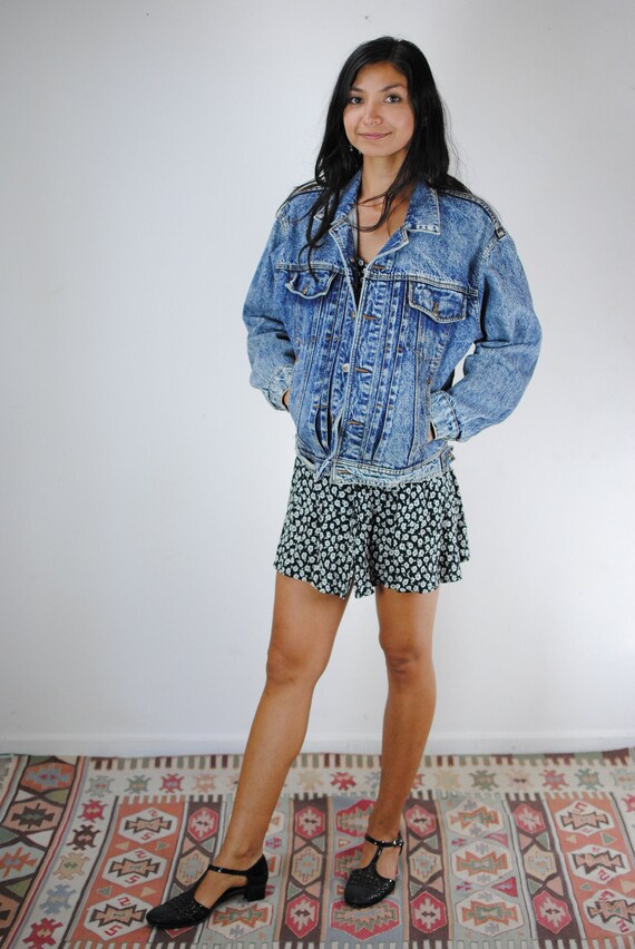 80s style jean jacket