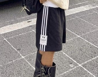 Archive Yohji Yamamoto Y-3 Adidas Baggy Cotton Shorts Japanese Style