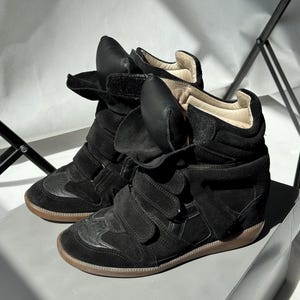 Isabel Marant Bekett Platform sneakers shoes Wedge Suede Hype Avant Garde Japanese