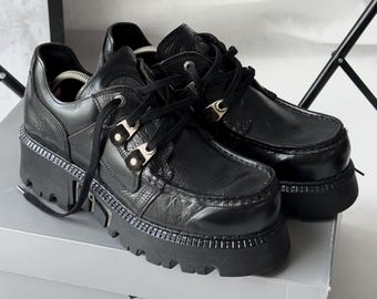 Vintage Avant Garde boots high platform shoes rare Memphis Kanye New Rock Style 43EUR