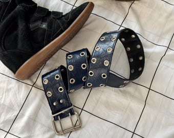 Vintage Y2k Belts Leather belt Japanese Style