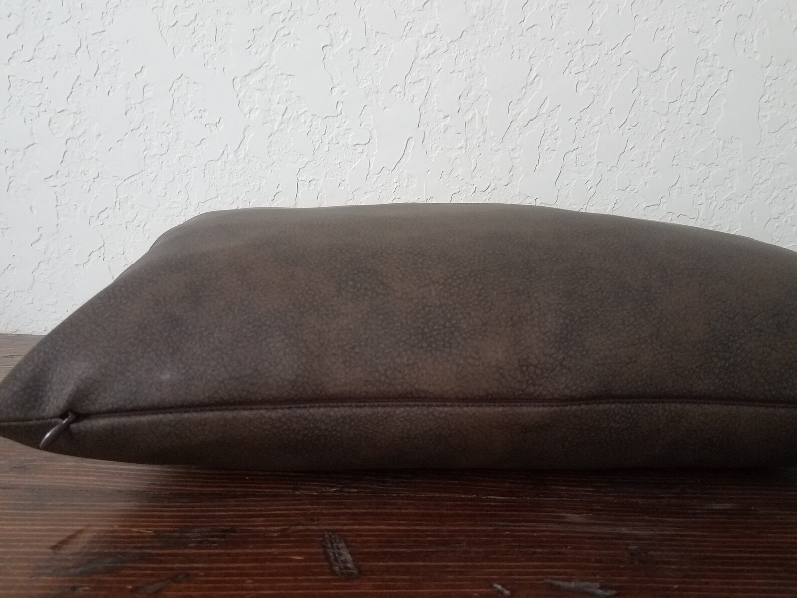 Dark Brown Vegan Leather Pillow Covers. Leather Oblong Etsy