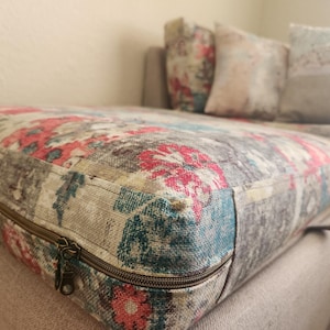Custom CUSHION COVER, Fabric Dinette Unique Cushion, RV Camper Cushion, Bench Cover, Seat Couch Cushion cover, Camper Cushion, Floor Cushion