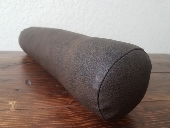Bolster Pillow Cover Yoga Body Lumbar Pillows Brown Vegan Etsy