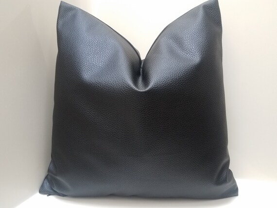 Leather pillows etsy cheap