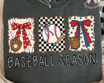 プレッピーな野球のコケットPNG、ブラシストロークのゲームデー野球PNG、かわいい野球の弓のクリップアート、野球ママPNG、ヴィンテージプレッピースポーツ