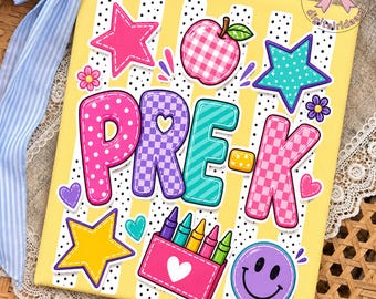Pre-K T-Shirt, Preschool Teacher Gift, Pre Kindergarten Classroom Graphic Tee, Cute Back to School Teacher Shirt