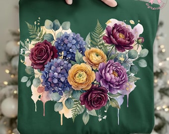 水彩ひまわりPNG | 花のスプラッシュ昇華デザイン | 夏の明るい花のクリップアート