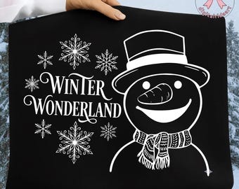 冬のワンダーランドの雪だるま PNG、キリスト教聖書の一節（デジタルダウンロード）