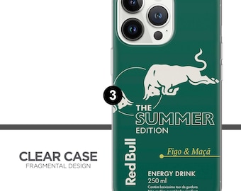 Red Bull Phone Case | Energy Drink Racing Logo | Cover for Iphone