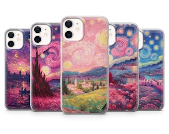 Van Gogh Handyhülle | Vincent Gemälde Kunst | Hülle für iPhone: 17Pro 16 15 14 13 SE Max Pro - Samsung Galaxy S25 - Google Pixel 10 | Beige