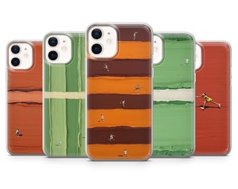 Custodia per telefono Sport Art / Tennis Werner. B / Cover per iPhone: 17Pro 16 15 14 13 SE Max Pro - Samsung Galaxy S25 - Google Pixel 10 / Beige
