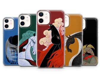 Pferd Kunst Handyhülle | Liebhaber Pferdesport | Hülle für iPhone: 17Pro 16 15 14 13 SE Max Pro - Samsung Galaxy S25 - Google Pixel 10 | Rot