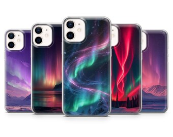 Vivid Northern Lights Phone Case  | Sky | Cover for iPhone: 17Pro 16 15 14 13 SE Max Pro -Samsung Galaxy S26 - Google Pixel 10A | Purple
