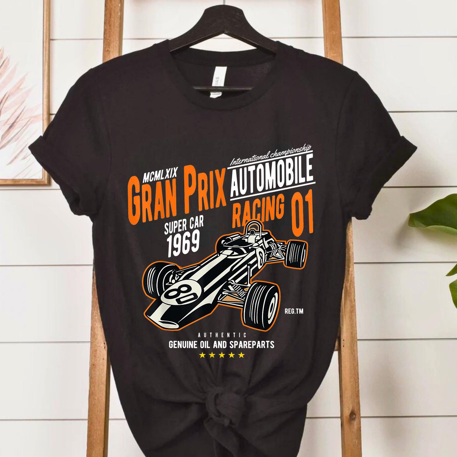 Vintage Car Racing Shirt – 60s Gran Prix Retro Tee - Etsy
