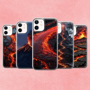 Telefoonhoesje Volcano Lava, Hot Eruption-ontwerp, beschermende TPU-cover