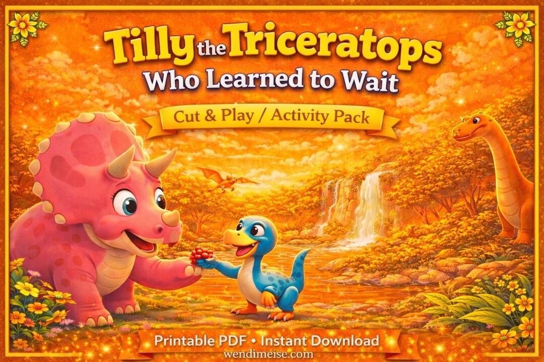 Tilly the Triceratops Activity Pack | Dinosaur Cut & Play Printable ...
