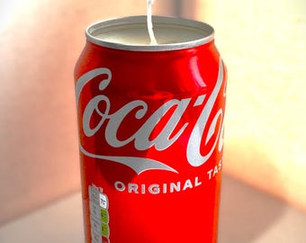 Świeca w puszce Coca-Coli - Zapach kostek Coli - Świeca Coca-Cola - Oryginalny prezent