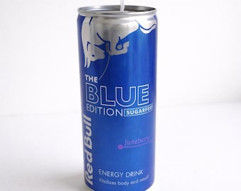 Vela en lata de Red Bull, Juneberry sin azúcar: ¡Aroma a frutos rojos y energía! ¡Un regalo original para los fans de Red Bull!