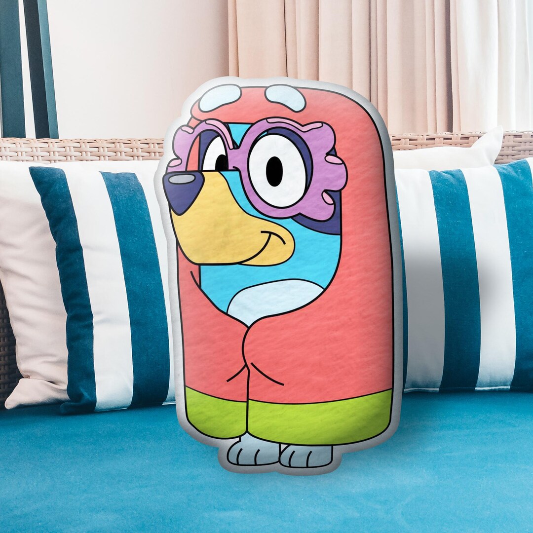 Bluey Leg Shell Bluey Plush Pillow Cute Heeler Dog Cushion, Fun Cartoon Gift for Boys ...