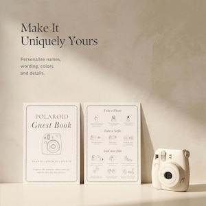 polaroid guest book