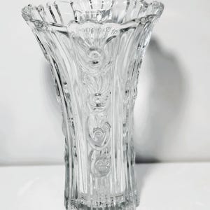 Vaso vintage in vetro borgonovo vetreria elena  prodotto in italia negli anni 50