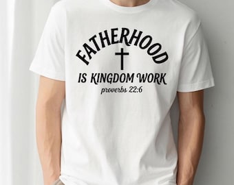 聖書の一節入りカスタムクリスチャンパパシャツ、パーソナライズされた父の日Tシャツ、子供の名前入りユニークな父の日ギフト