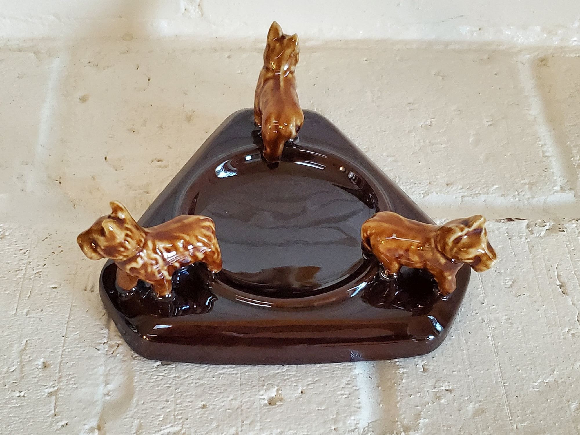 新品アメリカ60-70年代高級大型犬アフガンを携えた貴婦人の陶器オブジェ ヴィンテージ 》アフガンハウンド 38㎝ 陶器製 犬 置物 加藤工芸