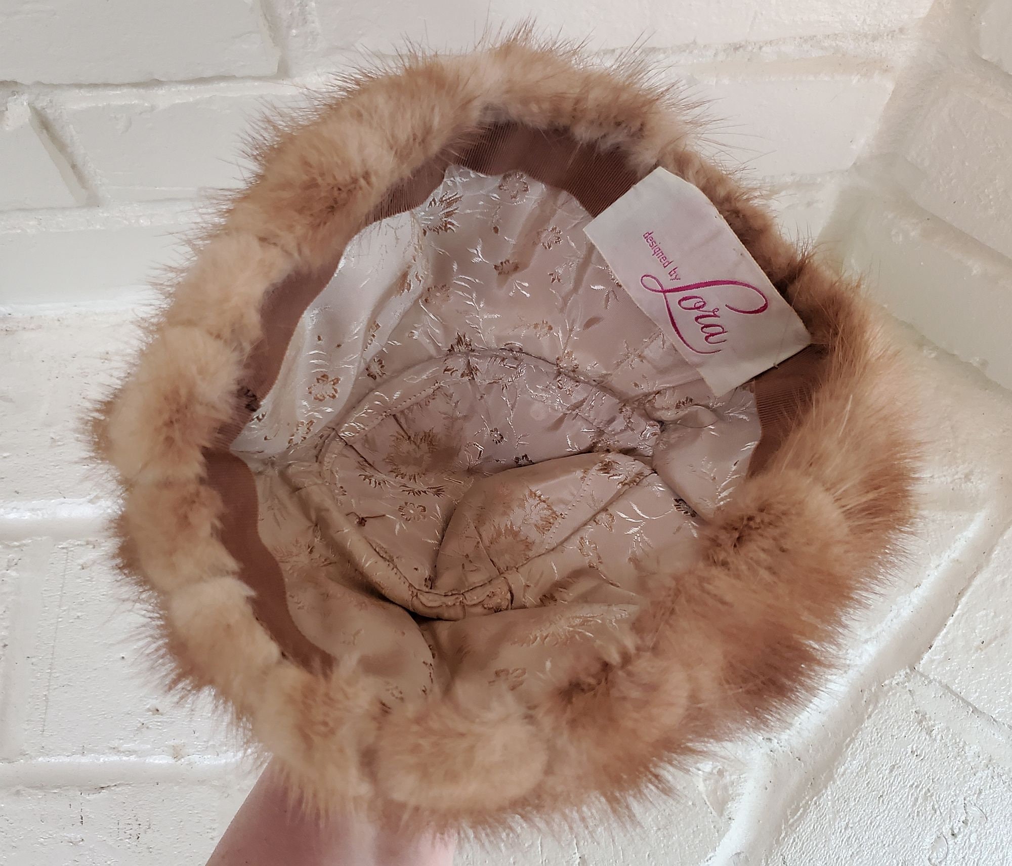 Mink Hat Vintage WWII Mink Fur Russian Hat by Designer Lora Vintage Mink Fur Ladies Winter Hat Designed by Lora - Etsy main image 3