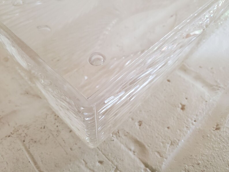 Vintage Clear Plastic Starburst Tissue Holder Kleenex Holder Etsy