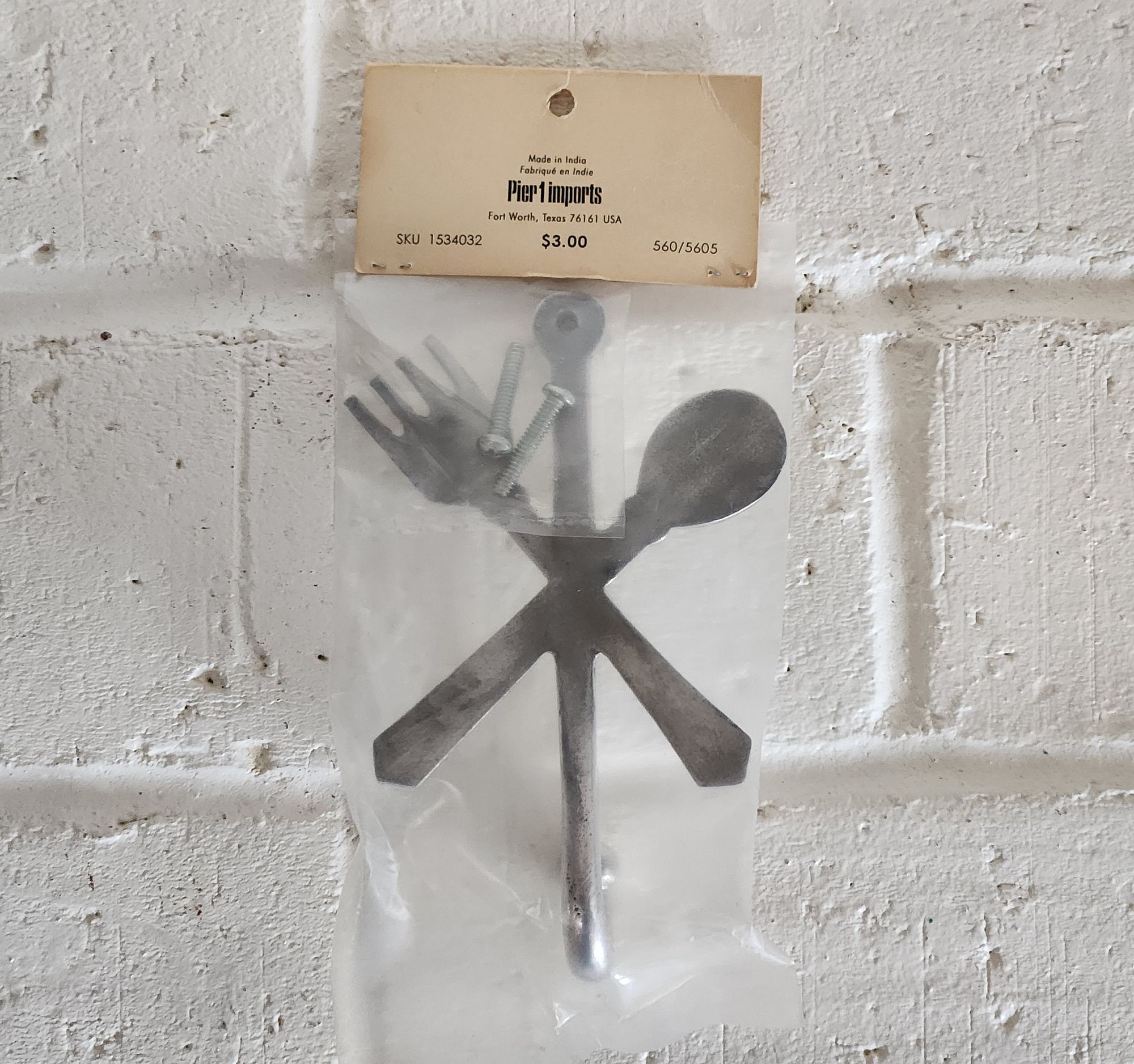 Vintage Knife Fork Spoon Drawer Pulls and Pier 1 Wall Hook NOS Etsy