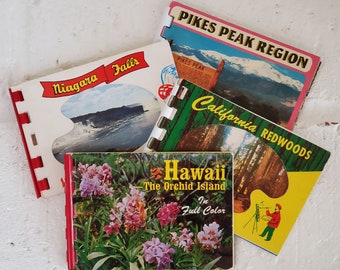 Vintage Mini Travel Souvenir Books Set of 4