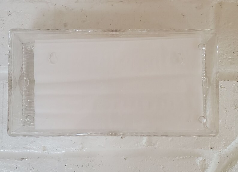 Vintage Clear Plastic Starburst Tissue Holder Kleenex Holder Etsy